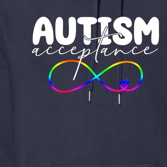 Autism Acceptance Neurodiversity Heart Premium Hoodie