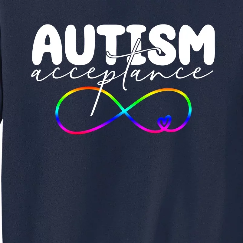 Autism Acceptance Neurodiversity Heart Tall Sweatshirt