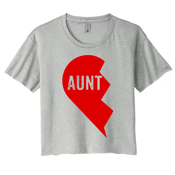 Aunt And Niece Matching Gift Outfits Tee 1 Funny Gift Women's Crop Top Tee