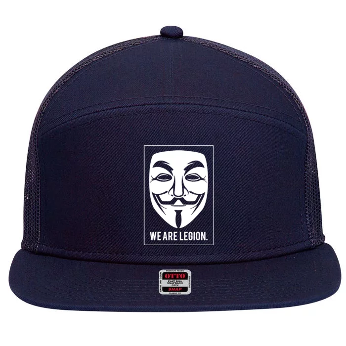 Anonymous 7 Panel Mesh Trucker Snapback Hat