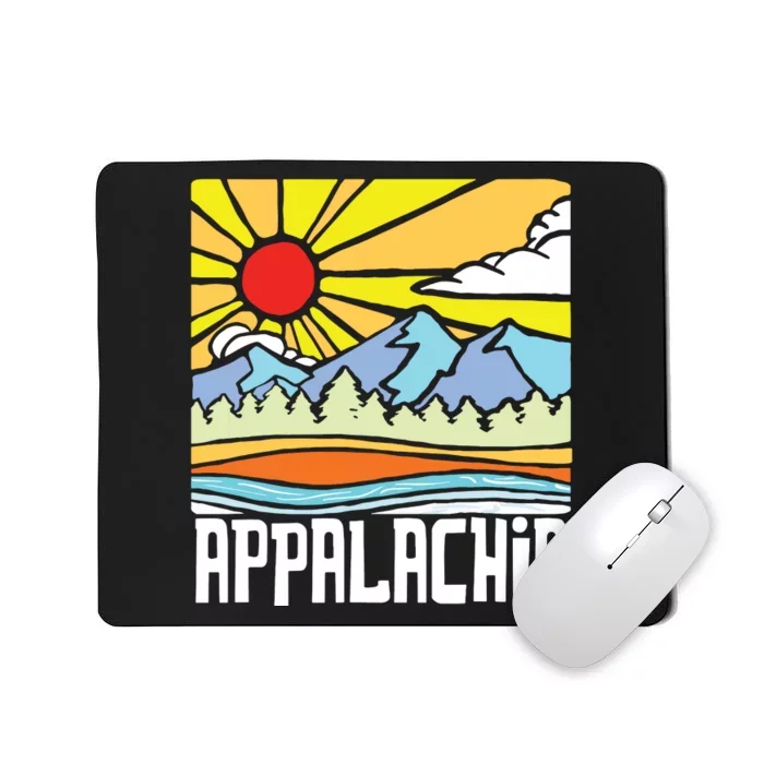 Appalachia Artistic Nature Mountains Vintage Graphic Mousepad