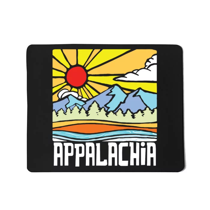 Appalachia Artistic Nature Mountains Vintage Graphic Mousepad