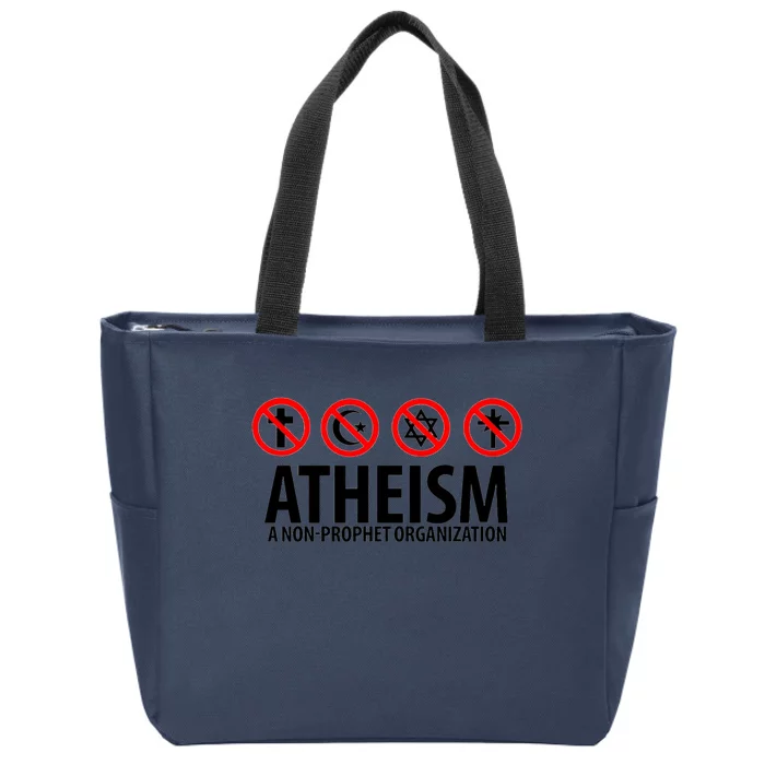 Atheism A Non Prophet Organization Zip Tote Bag