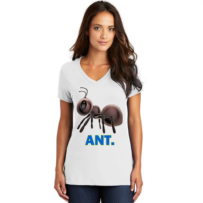 Ant Women's V-Neck T-Shirt