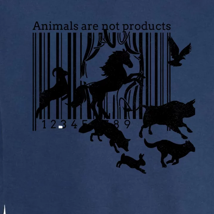 Animals Are Not Products Vegetarianism Animal Rights Garment-Dyed Sweatshirt