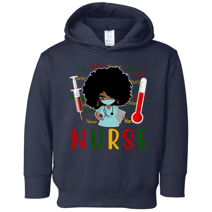 African American Nurse Toddler Hoodie