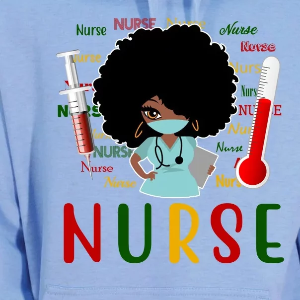 African American Nurse Unisex Surf Hoodie