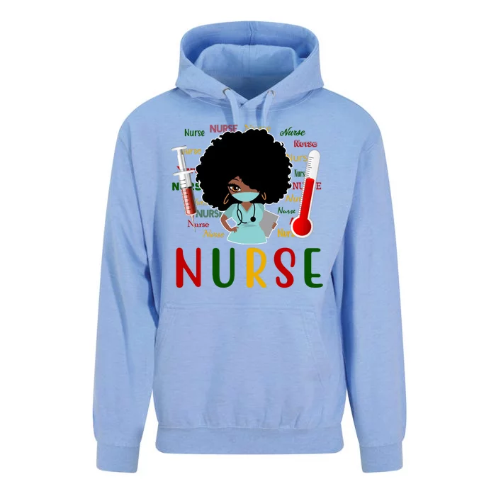 African American Nurse Unisex Surf Hoodie