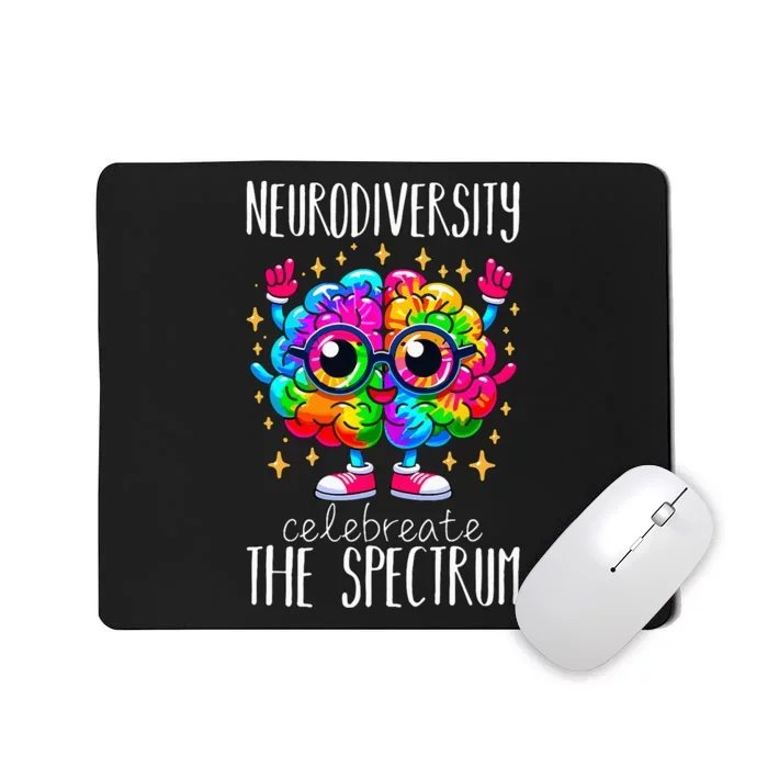 Autism Awareness Neurodiversity Brain Mousepad