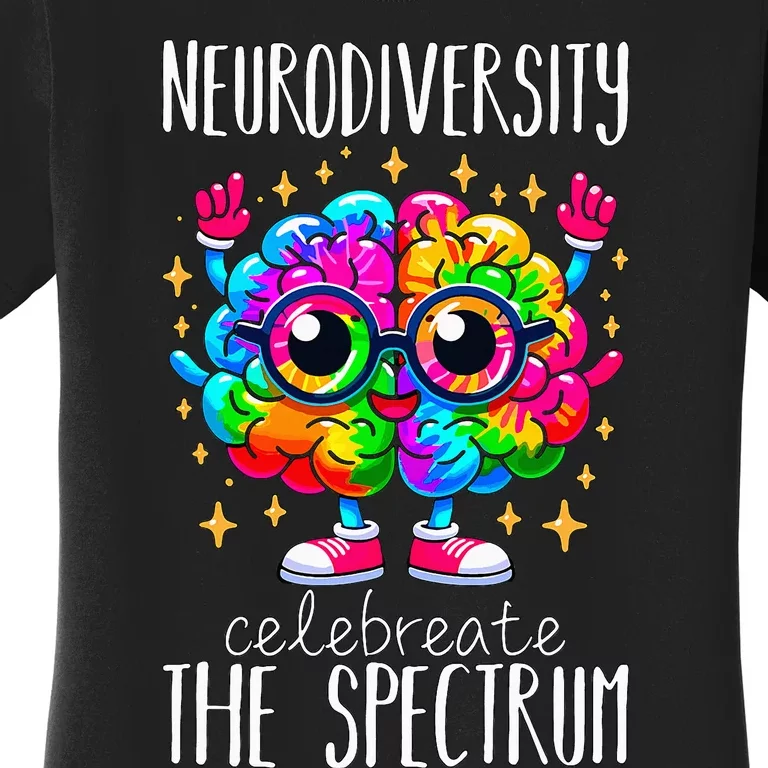 Autism Awareness Neurodiversity Brain Women's T-Shirt