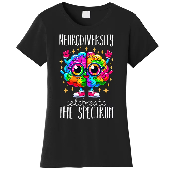 Autism Awareness Neurodiversity Brain Women's T-Shirt