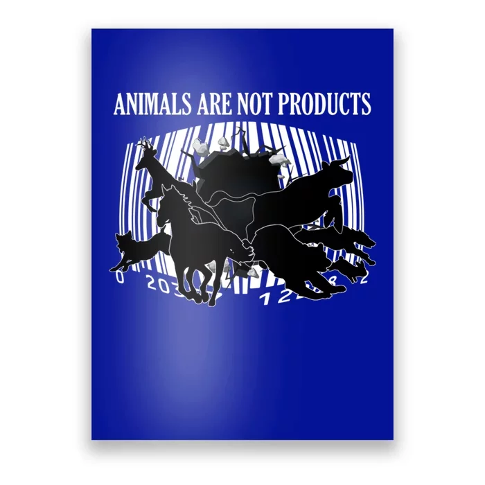 Animals Are Not Products Animal Rights Liberation Vegan Gift Poster