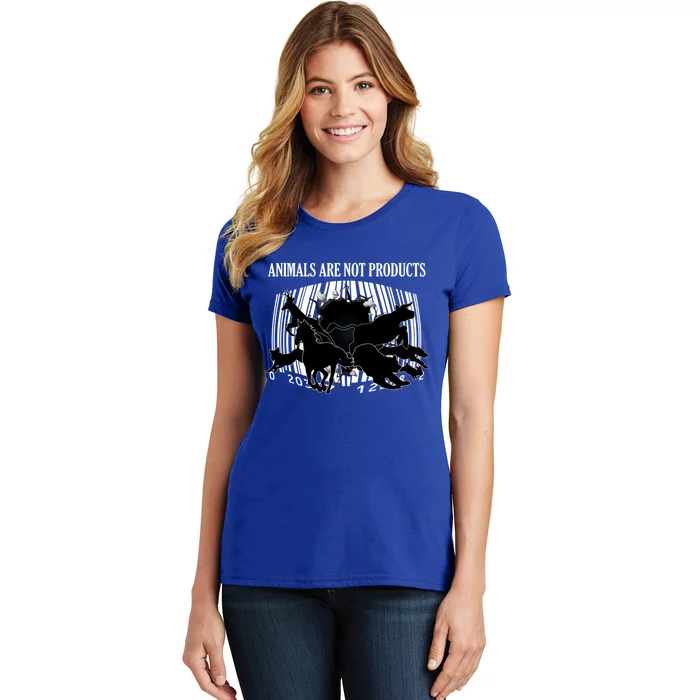 Animals Are Not Products Animal Rights Liberation Vegan Gift Women's T-Shirt