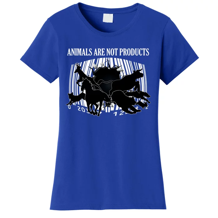 Animals Are Not Products Animal Rights Liberation Vegan Gift Women's T-Shirt