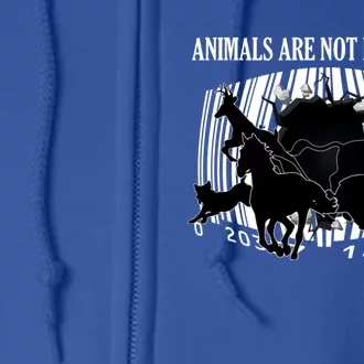 Animals Are Not Products Animal Rights Liberation Vegan Gift Full Zip Hoodie