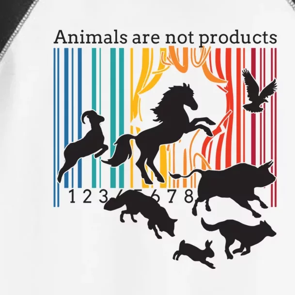 Animals Are Not Products Liberation Vegetarian Animal Rights Gift Toddler Fine Jersey T-Shirt