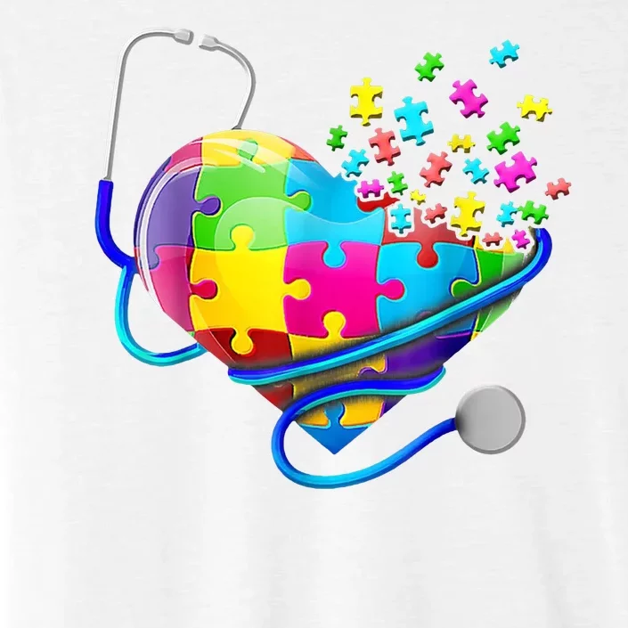 Autism Awareness Nurse Heart ChromaSoft Performance T-Shirt