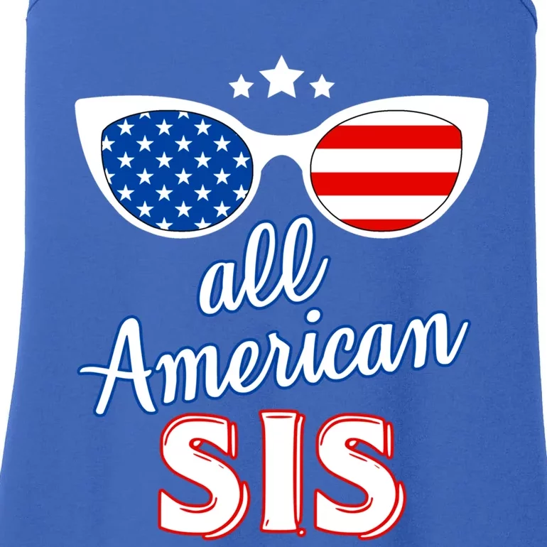 All American Niche Sis Of July Family Matching Sunglasses Great Gift Ladies Essential Tank