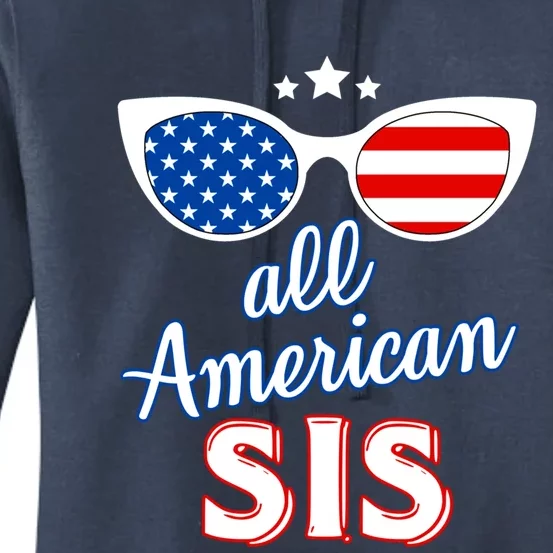 All American Niche Sis Of July Family Matching Sunglasses Great Gift Women's Pullover Hoodie