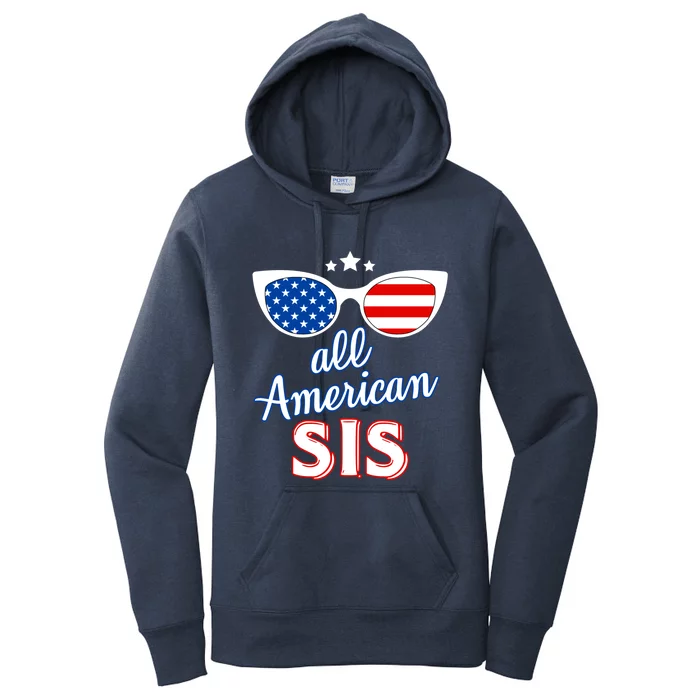 All American Niche Sis Of July Family Matching Sunglasses Great Gift Women's Pullover Hoodie