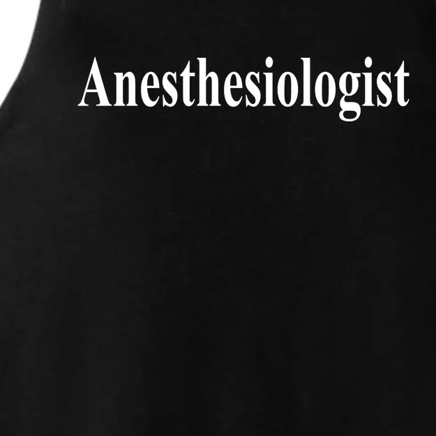 Anesthesiologist Ladies Tri-Blend Wicking Tank