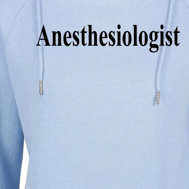 Anesthesiologist Womens Funnel Neck Pullover Hood