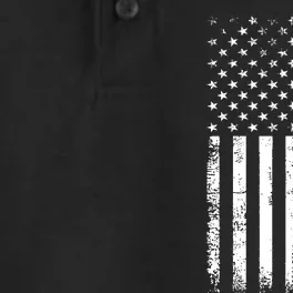 AnAmericanFlagWithMilitary,PoliceAndFirefighterStripesDesign Dry Zone Grid Performance Polo