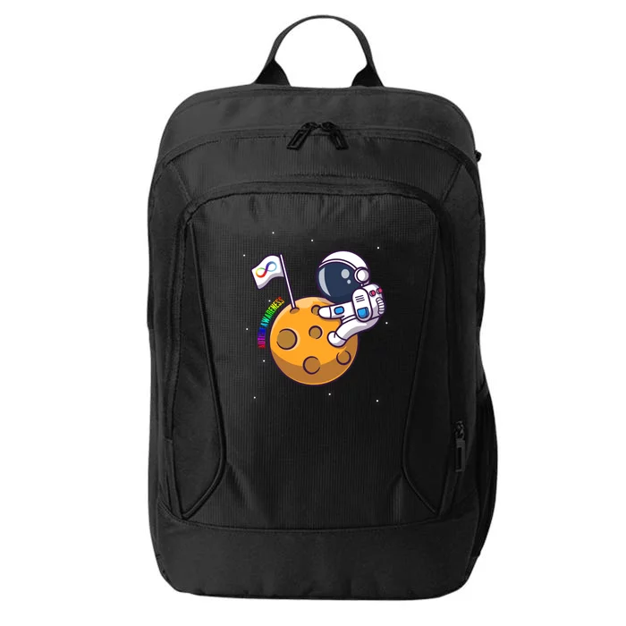 Autism Awareness Neurodiversity Astronaut City Backpack