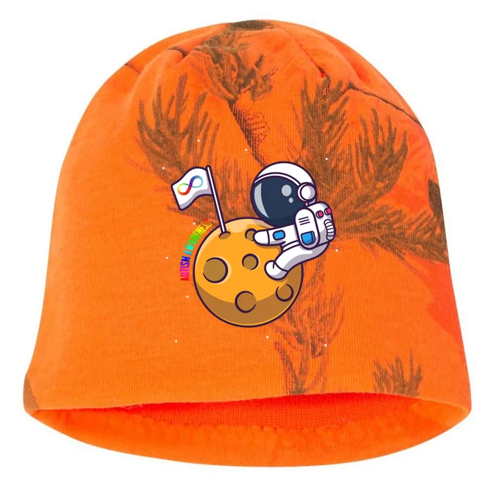 Autism Awareness Neurodiversity Astronaut Kati - Camo Knit Beanie