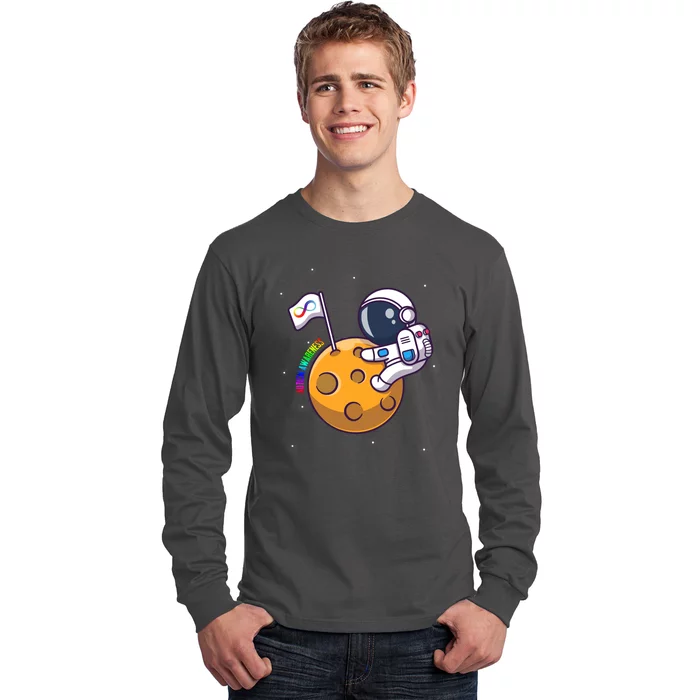 Autism Awareness Neurodiversity Astronaut Long Sleeve Shirt