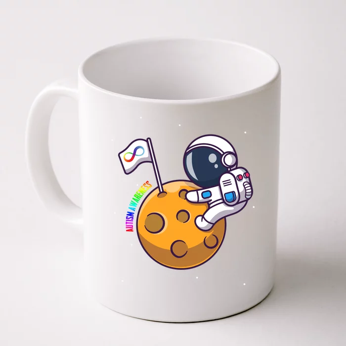 Autism Awareness Neurodiversity Astronaut Front & Back Coffee Mug