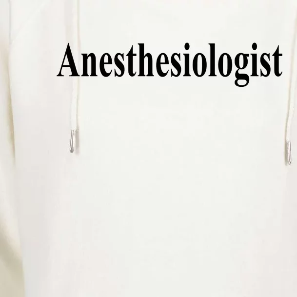 Anesthesiologist Womens Funnel Neck Pullover Hood