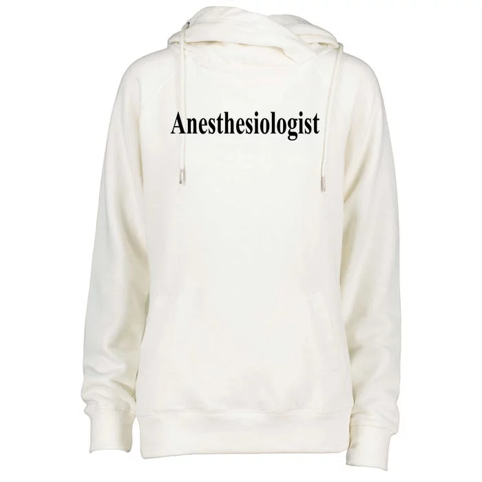 Anesthesiologist Womens Funnel Neck Pullover Hood