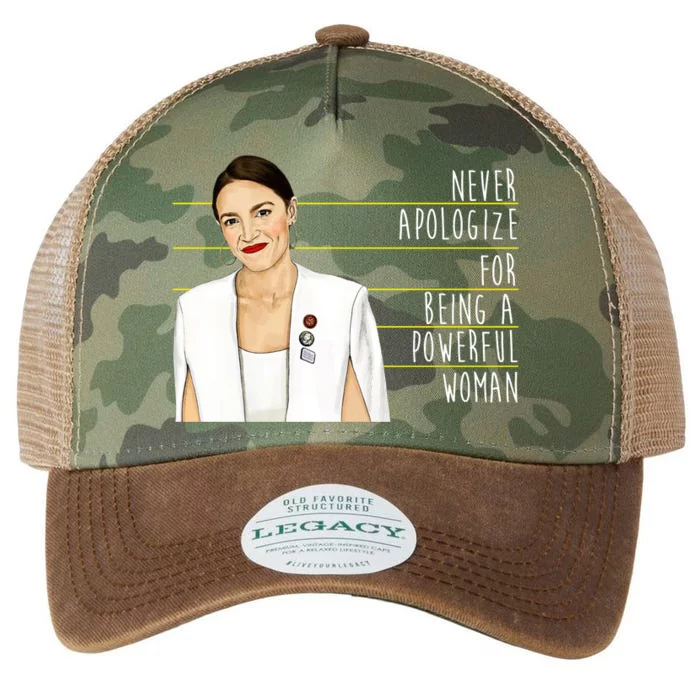 AOC Alexandria Ocasio Cortez Powerful Woman Quote Legacy Tie Dye Trucker Hat