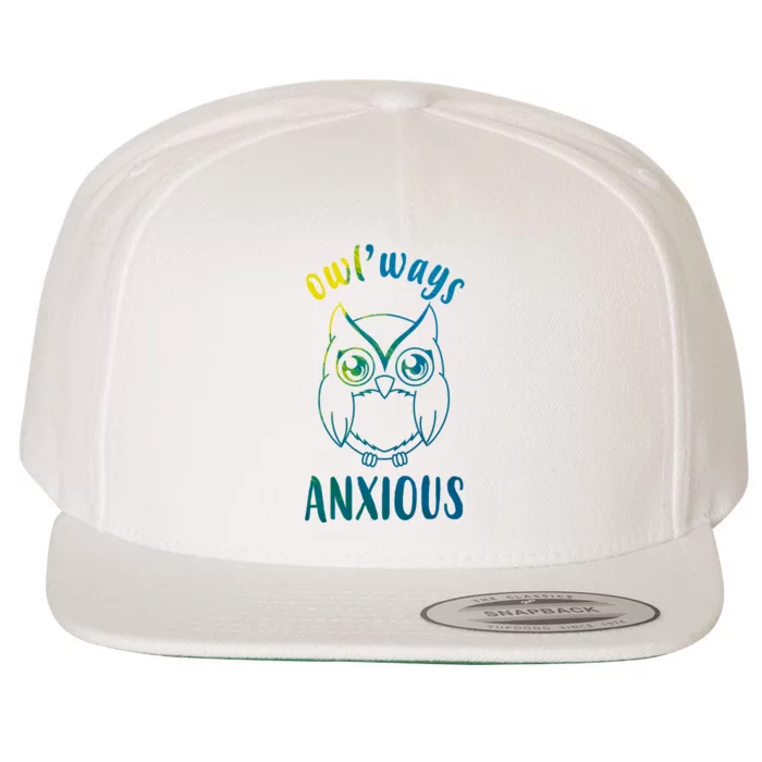 Always Anxious Owl Funny Wool Snapback Cap