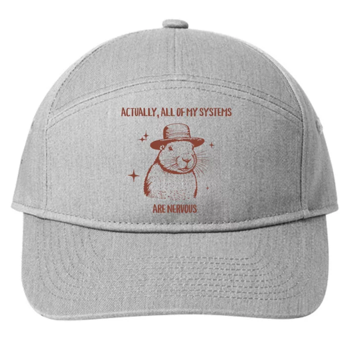 Actually All Of My Systems Are Nervous 7-Panel Snapback Hat