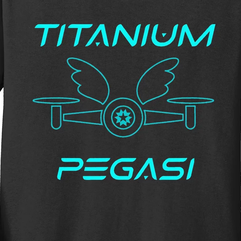 American Academy of Innovation AAI Pegasi UAV Racing Teams Kids Long Sleeve Shirt