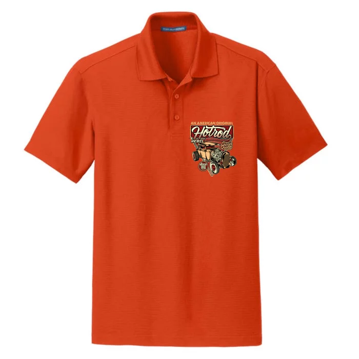 AN AMERICAN ORIGINAL HOTROD Dry Zone Grid Performance Polo