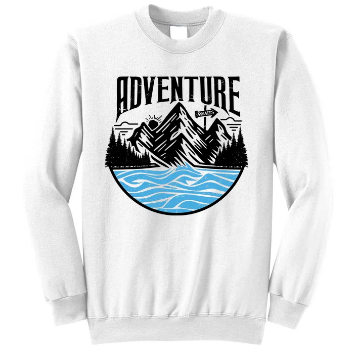 Adventure Awaits Outdoor Graphic Sweatshirt