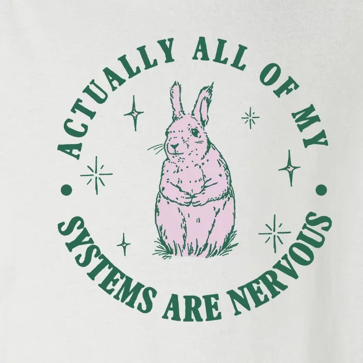 Actually All Of My Systems Are Nervous Bunny Rabbit Toddler Long Sleeve Shirt