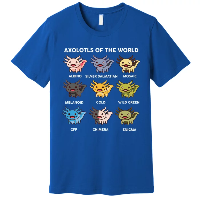 Axolotlshirt Axolotl Of World Premium T-Shirt