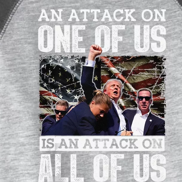 An Attack On One Of Us Is An Attack On All Of Us Flag Toddler Fine Jersey T-Shirt