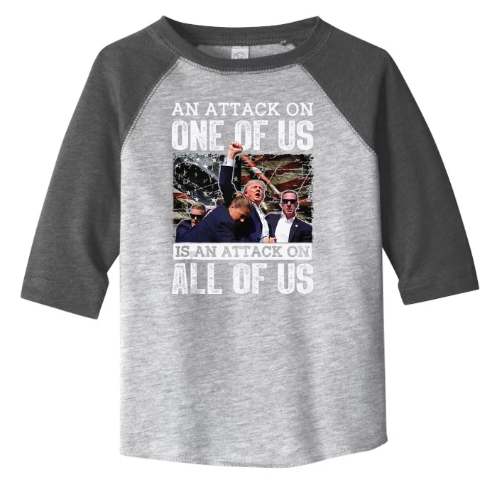 An Attack On One Of Us Is An Attack On All Of Us Flag Toddler Fine Jersey T-Shirt