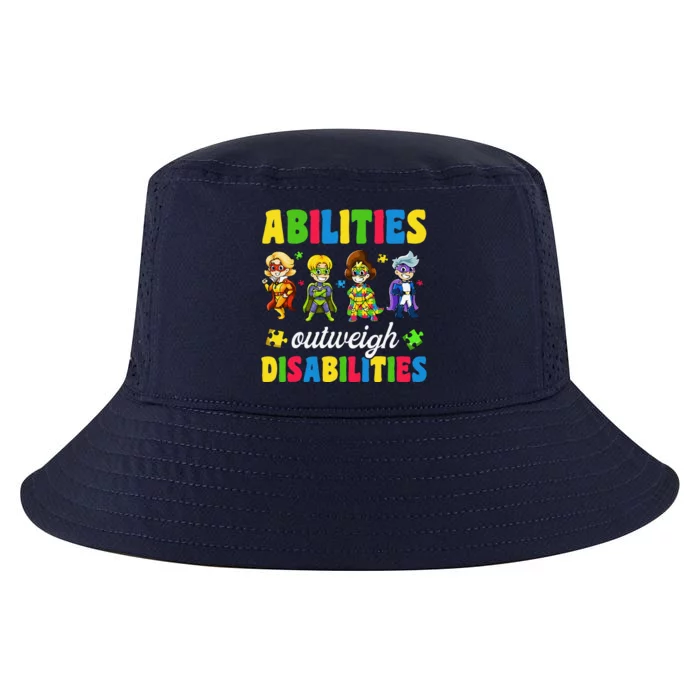 Autisms, Abilities Outweigh Disabilities Cool Comfort Performance Bucket Hat