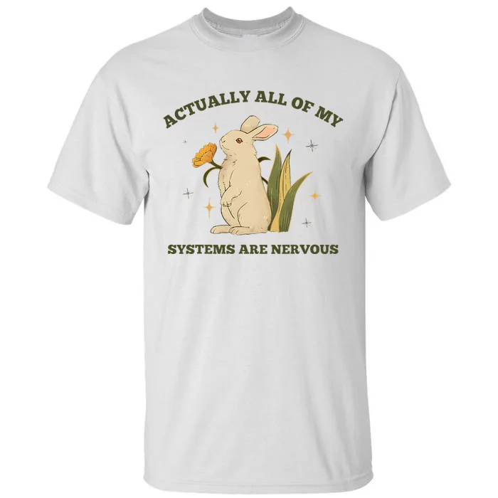 Actually All Of My Systems Are Nervous Tall T-Shirt