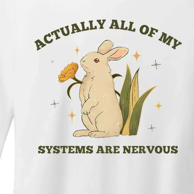 Actually All Of My Systems Are Nervous Womens CVC Long Sleeve Shirt