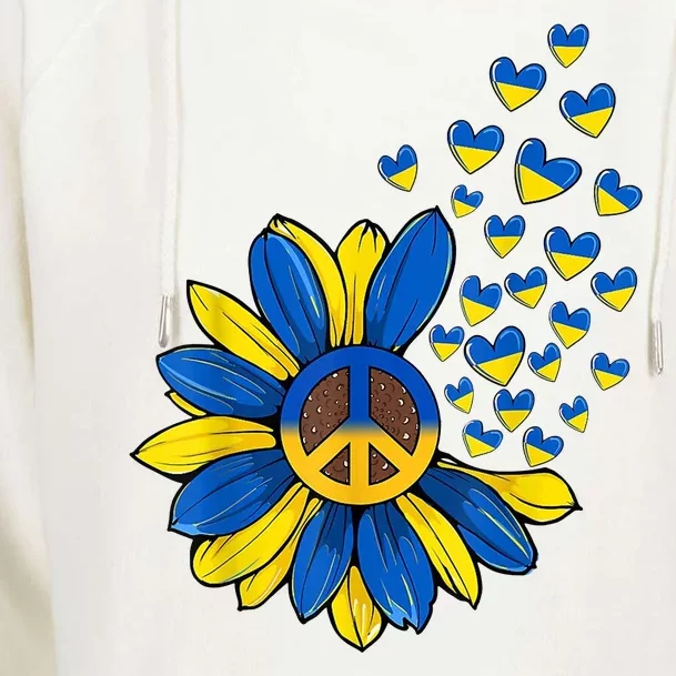 Autism Awareness Peace Sunflower Womens Funnel Neck Pullover Hood