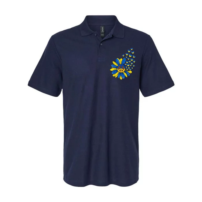 Autism Awareness Peace Sunflower Softstyle Adult Sport Polo