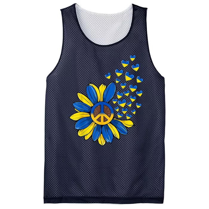 Autism Awareness Peace Sunflower Mesh Reversible Basketball Jersey Tank