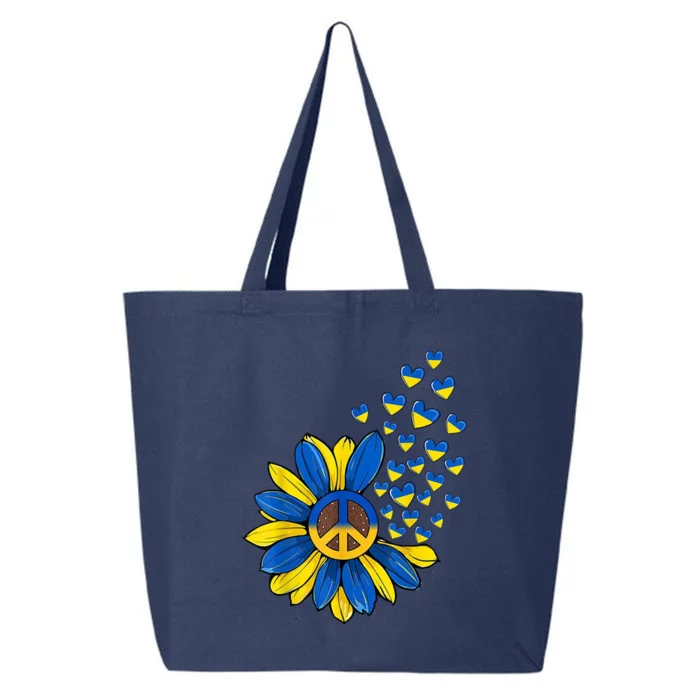 Autism Awareness Peace Sunflower 25L Jumbo Tote